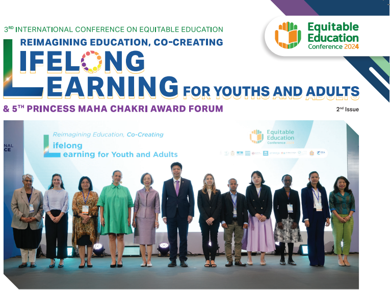 Panel and participants at an education forum